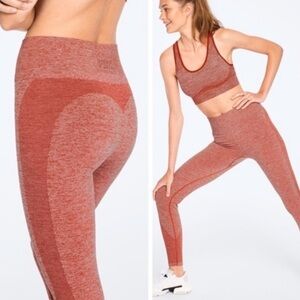 Victoria’s Secret PINK Seamless leggings size S 2 pairs - orange and green